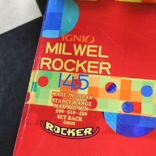スノーボード 145cm イグニオ MILWEL ROCKER IGNIO ロッカー