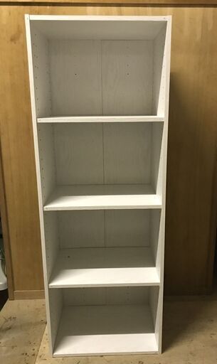 2台あり Nitori ニトリ 木製 4段 カラーボックス ホワイト 幅42cm 奥行30cm 高さ117cm リユース店 ユーコン 鴻池新田の収納家具 カラーボックス の中古あげます 譲ります ジモティーで不用品の処分
