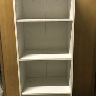2台あり Nitori ニトリ 木製 4段 カラーボックス ホワイト 幅42cm 奥行30cm 高さ117cm とも 鴻池新田の収納 家具 カラーボックス の中古あげます 譲ります ジモティーで不用品の処分