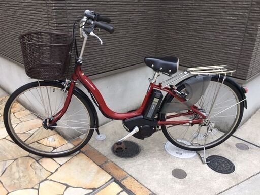ヤマハ パスナチュラ　6Ah 電動自転車　電動アシスト自転車　26インチ　ワインレッド　8/31