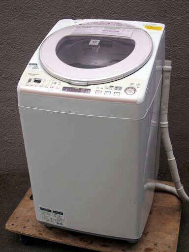 ㊻【6ヶ月保証付】シャープ 洗濯乾燥機 ES-TX830 洗濯8kg/乾燥4.5kg ピンク