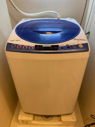 日本初の Panasonic 8kg 全自動洗濯機 縦型 NA-FS80H6-A CF2786 節水 家電