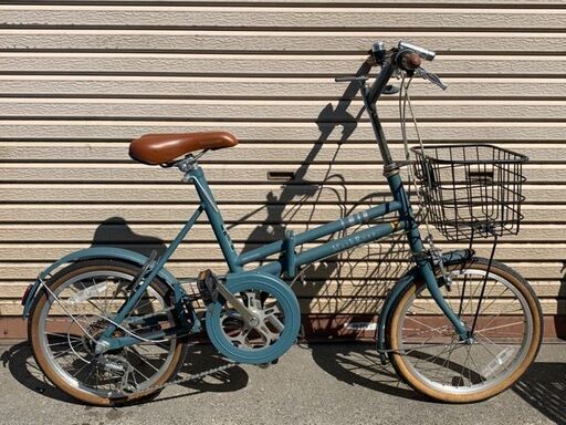 ブリジストン　GREEN LABEL　マークローザ　かご付き　折りたたみ自転車　中古美品