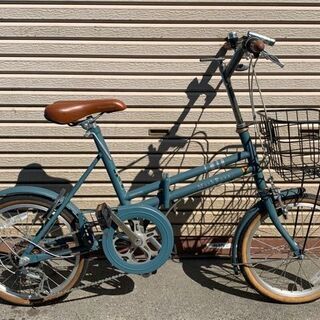 ブリジストン GREEN LABEL マークローザ かご付き 折りたたみ自転車 中古美品 - 折りたたみ自転車