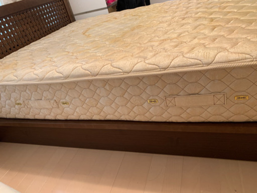 美品　francebed ダブルベッド　解体可能