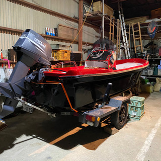 ボート　和船カスタム　15ft トレーラー　トレーラブル　30馬力船外機