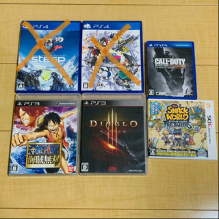 ps3 / psvita / 3ds のゲームソフト４点セット！