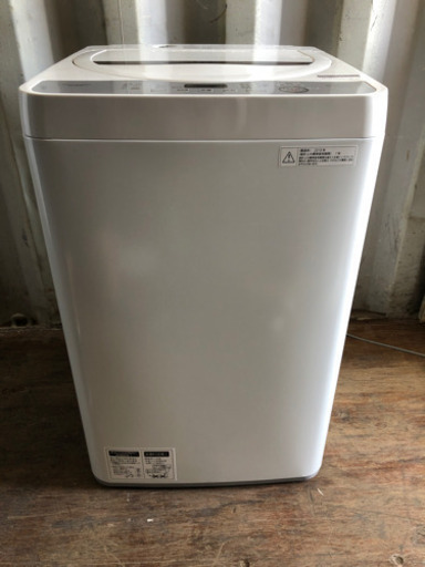0829-108 シャープ洗濯機　ES-GE5B 2018年 5.5kg