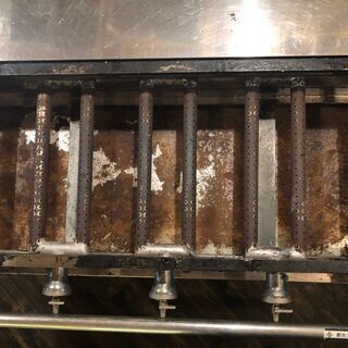 【業務用】台付き たこ焼き器 5連 28穴×5 都市ガス