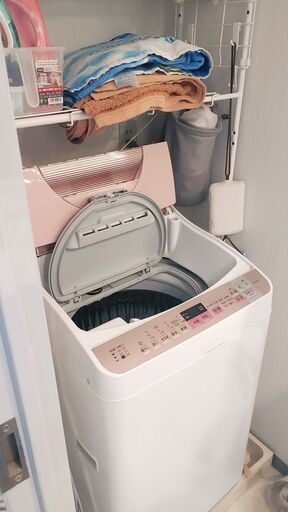 ピンク☆乾燥付き縦型洗濯機8kgサイズ | web-flake.com