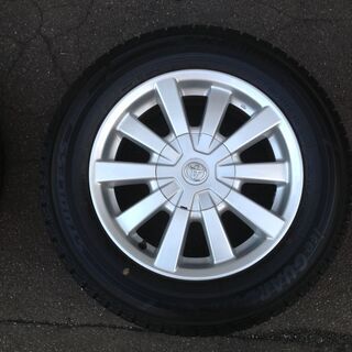 「DUNLOP 205/65R16 2013年製 ice GUARD iG50 トヨタ アルファード 純正アルミ付  4本セット PCD 114.3 5穴 6.5J オフ＋39