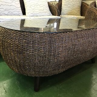 アジアン応接ソファ4点セット