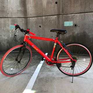スポーツ自転車　赤でとっても可愛いです！♪