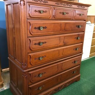 【愛品館八千代店】東海家具チーク材6段チェスト【愛八GS】