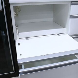 おすすめ品】 参考定価¥118,000 松田家具 2面レンジボード 食器棚 幅 