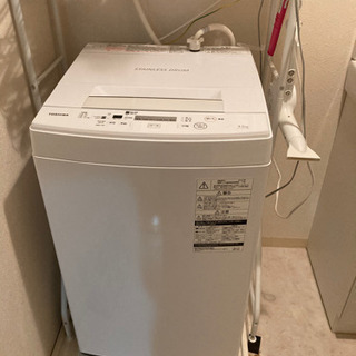 洗濯機、ガスコンロ　1年のみ使用2019年製