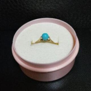 ターコイズ💍３㎜球リング