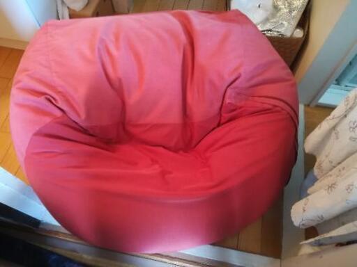 無印良品☆ビーズクッション☆赤色