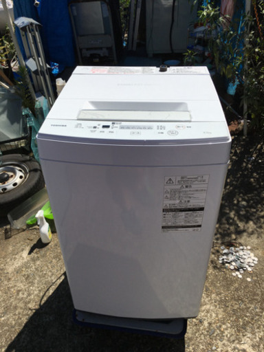 TOSHIBA 洗濯機　4.5kg 単身　AW-45M5 2017年製　動作品