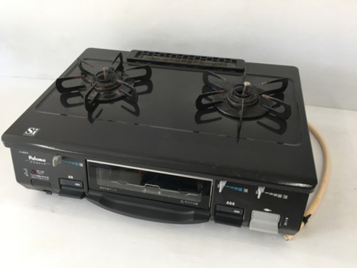 SOLD！都市ガス用◆パロマ Paloma◆ガステーブル IC-800B-R 2011年製 グリル未使用 ホース付