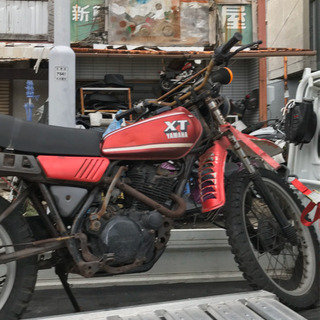 ヤマハ　XT250   キック降ります　レストアベース　部品取　...