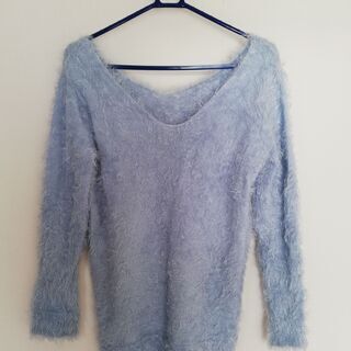 青いセーター　【M/L】