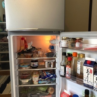 【無料】冷蔵庫 シャープ SJ-H12W-S [一人用、シルバー］