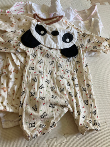 新生児肌着ロンパース セットおまけ 黒パグちゃん 金町の子供用品の中古あげます 譲ります ジモティーで不用品の処分