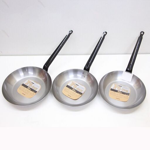 業務用 AKAO フライパン Fe-PAN 3点セット 34cm 34cm 36cm アカオアルミ(J695aaxY)①
