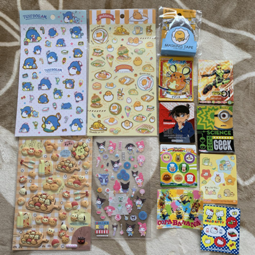 サンリオシールまとめ のんのん 札幌のおもちゃの中古あげます 譲ります ジモティーで不用品の処分