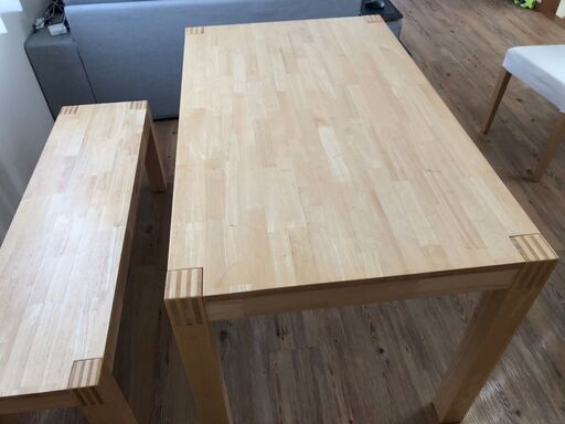 IKEA NORDBY テーブル・ベンチセット