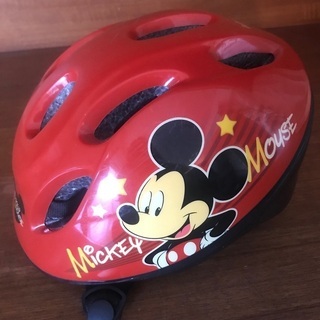 【美品】ミッキーマウス　自転車ヘルメット　幼児用