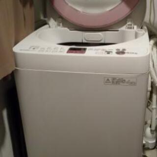 【取引決定】洗濯機 6.0kg シャープ 中古 ES-GE60N-P
