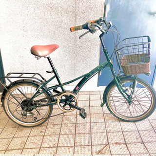 6段変速機付自転車 20インチ 前カゴ付です！