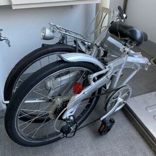 ライト付きアルミ製折りたたみ自転車（★値下げしました）