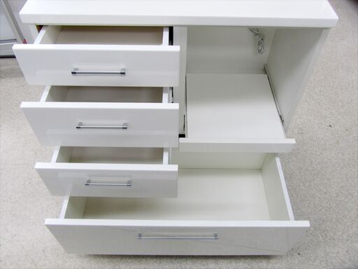 レンジボード W89×D42×H211cm 白 エナメル ☆ PayPay(ペイペイ)決済