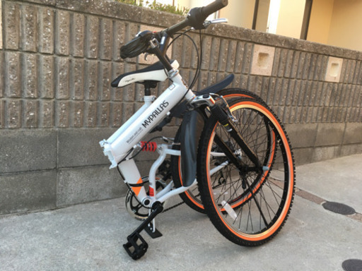 折りたたみ自転車 マウンテンバイク 26インチ 6段変速 Wサス 極上美品 