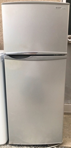 118L【SHARP】2段式ノンフロン冷凍冷蔵庫 SJ-H12W-S
