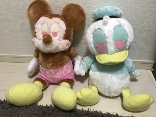 ディズニーぬいぐるみ 本物 タグありミッキー ドナルド リンズ 博多のキッズ用品 その他 の中古あげます 譲ります ジモティーで不用品の処分