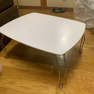 折り畳み式テーブル　白　ホワイト