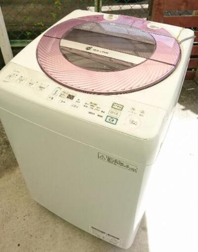 【取引決定】今だけ激安!!大容量☆2013年製 SHARP 洗濯機 8kg☆