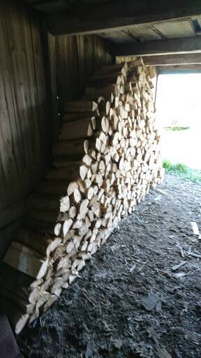 薪（針葉樹）18,000円/１㎥　★５㎥以上ご購入で送料無料（苫前から片道200km以内に限ります）★ → 売り切れました