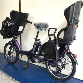ヤマハ　パスキッスミニ　20インチ 3人乗り 8.9ah 紫　電動自転車　電動アシスト