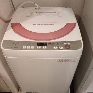 シャープ製　洗濯機　6kg　ES-GE60R