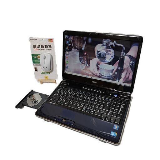 ノートパソコン譲ります。即使える SSDで快速  メモリ4G/120G/Core i5/Win10/ブルーレイ/オフィス/無線