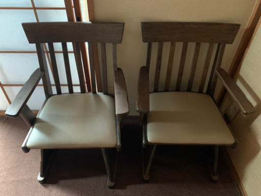 協立工芸の椅子二脚セット