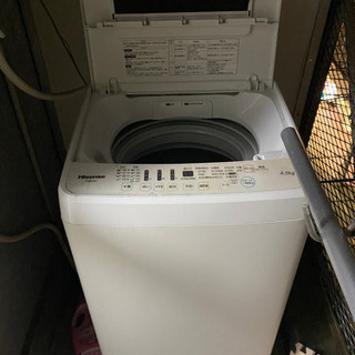 洗濯機　まだ使えます　2019年製　使う回数３回目だけ！