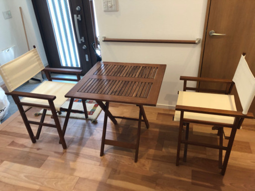 庭、ベランダ用折りたためるテーブルセット