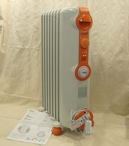 20K0191 6 DeLonghi/デロンギ オイルヒーターJR0812 10畳用 8枚フィン 中古