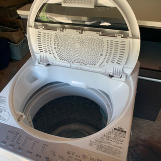 決まりました(美品)2018年 東芝AW-7G6-W 全自動洗濯機 グランホワイト 